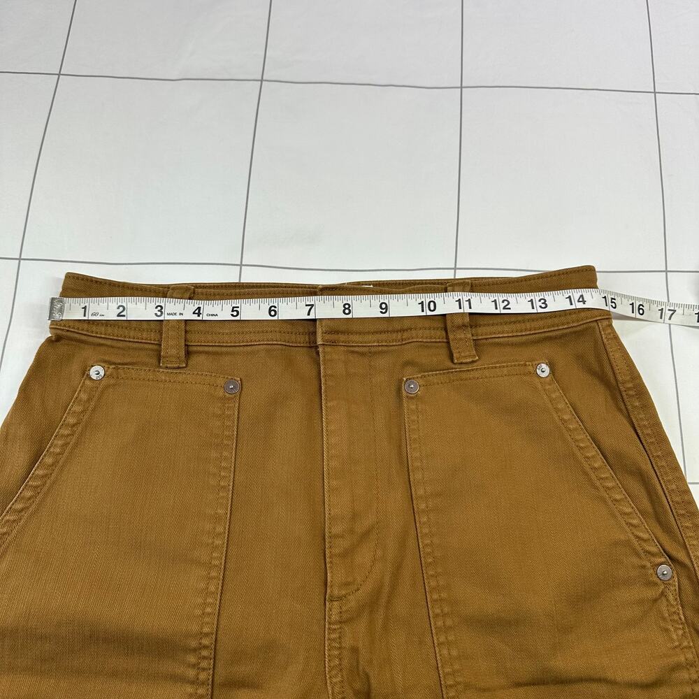 Gap Pants Womens 6 Bronze Brown Barrel Khaki Utility Cotton Blend High Rise - Picture 7 of 12